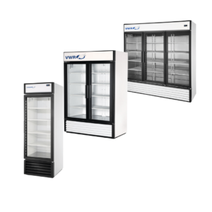 VWR glass refrigerator